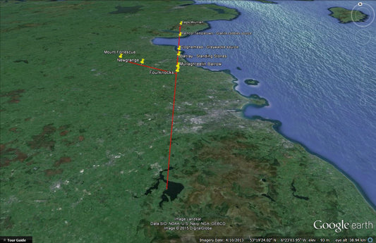 An investigation of the alignment of the passage of Fourknocks passage-tomb