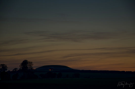 The Evening Star setting at Newgrange, Ireland