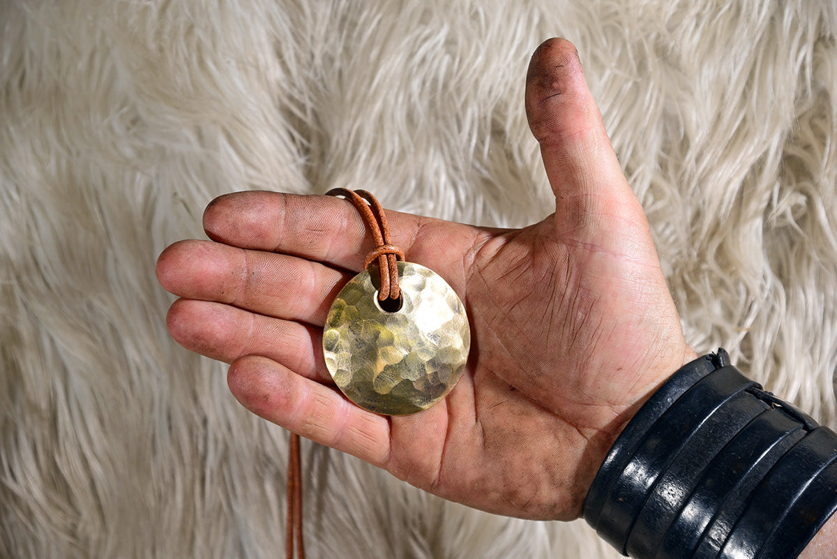 Small Sun Pendant - Brass