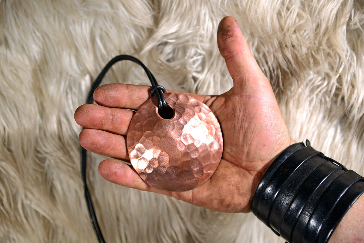 Large Sun Pendant - Copper