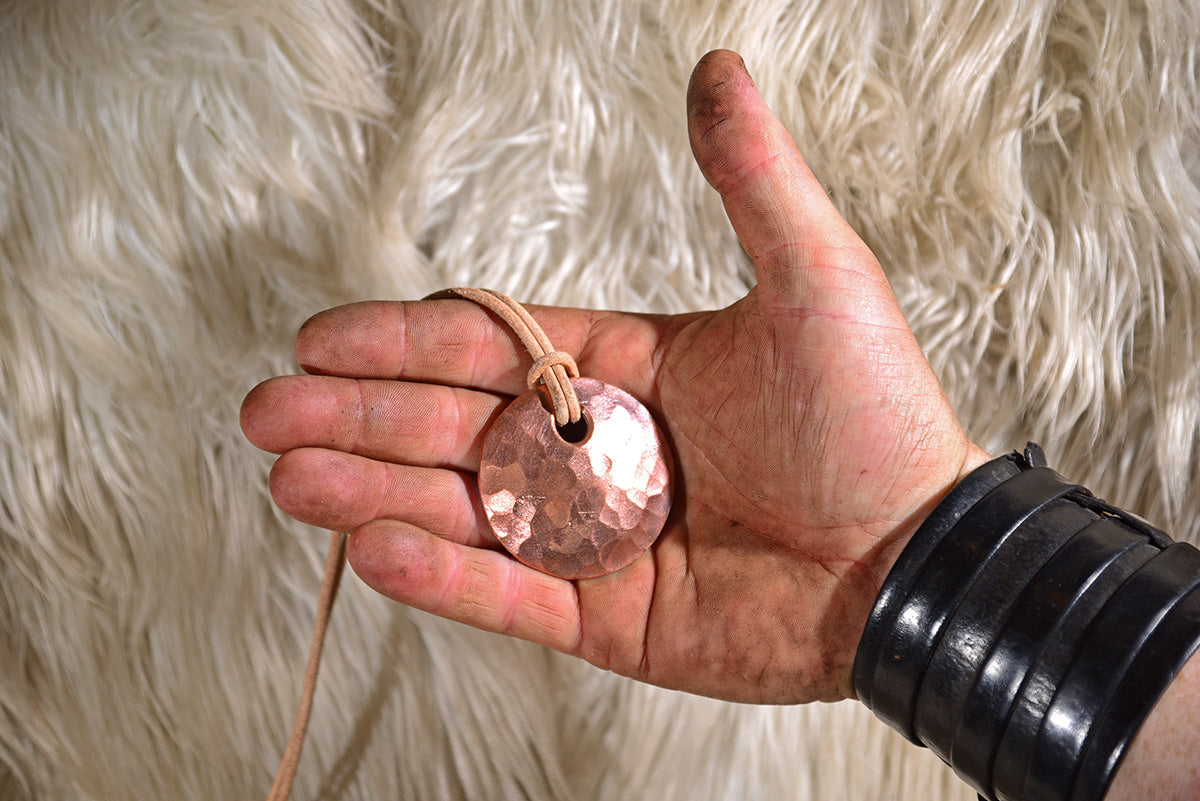 Small Sun Pendant - Copper