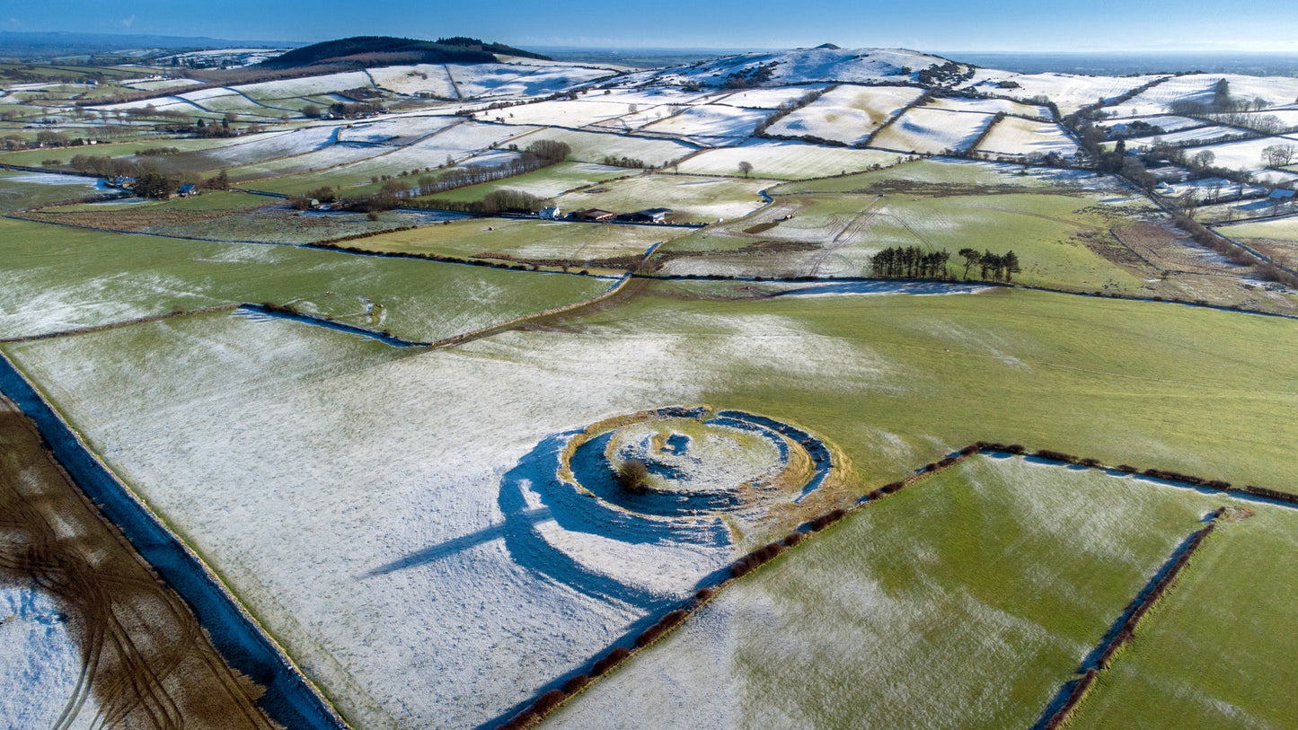 The Drumsawry (from Irish Druim Samhradh, the Summer Ridge or Summerbank) ringfort close to the Loughcrew Hills in Co. Meath