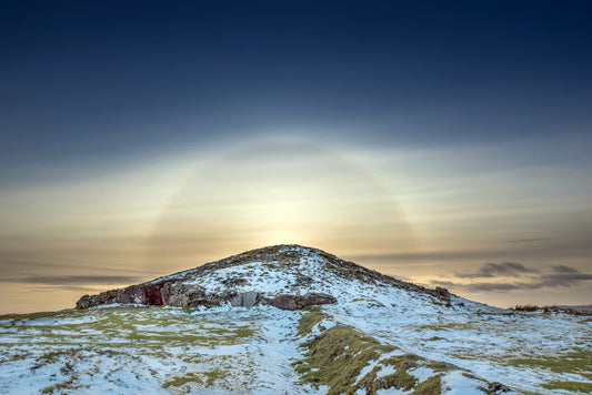 A Halo of Light over Cairn T Passage Tomb Meath ireland