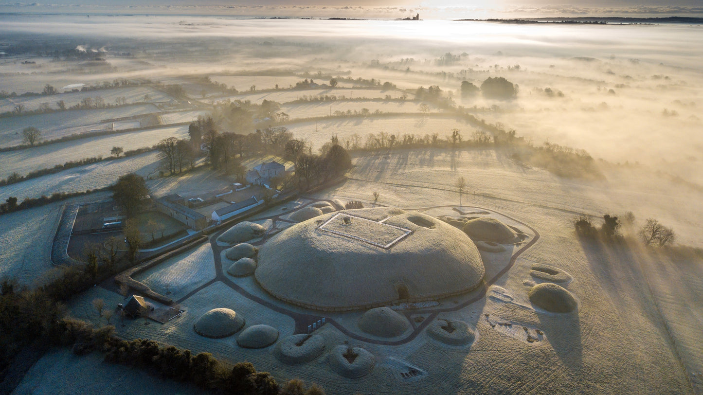 Knowth Rare Hoar Frost Melting at Sunrise