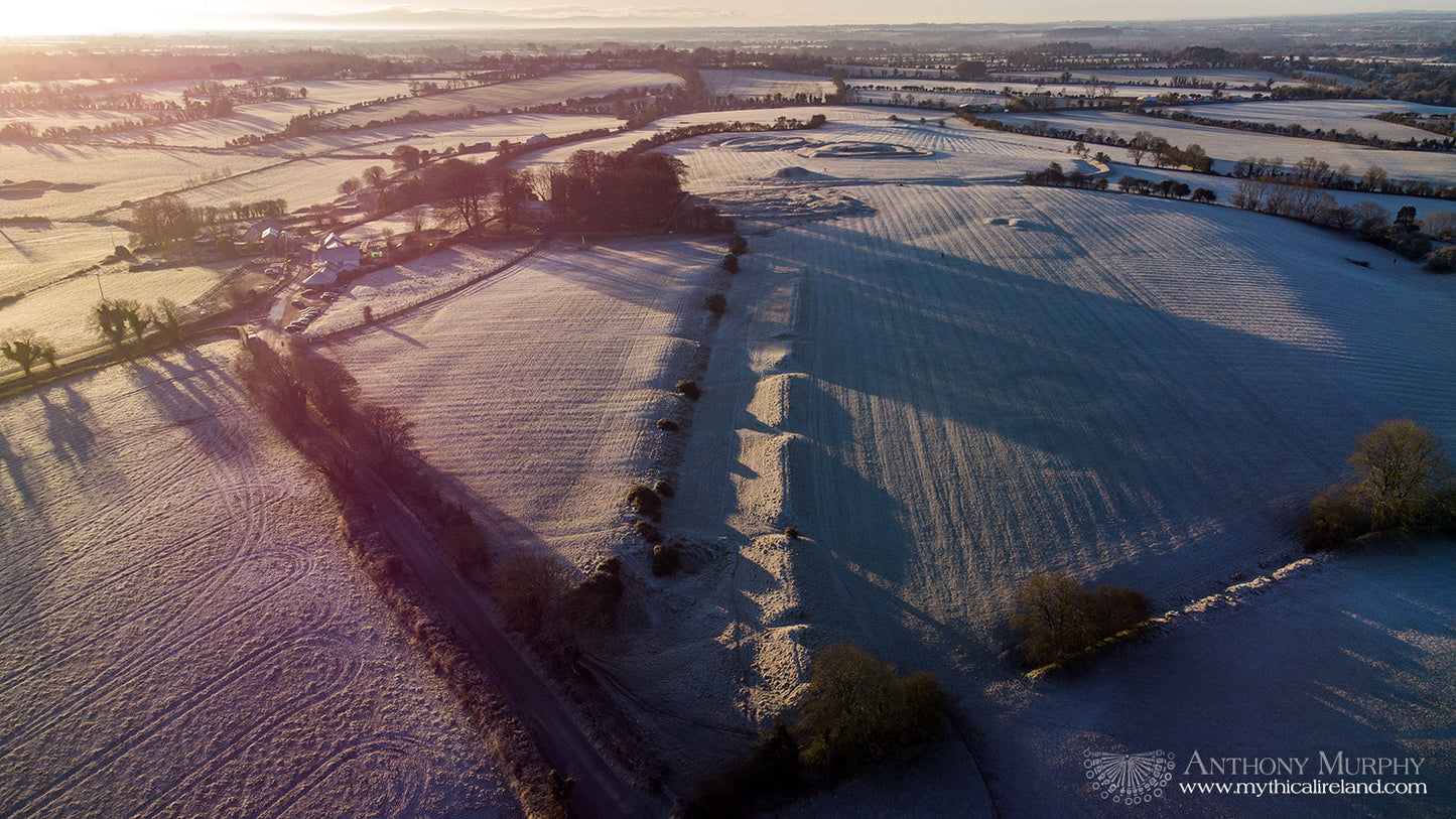 The Banqueting Hall at Tara from the air