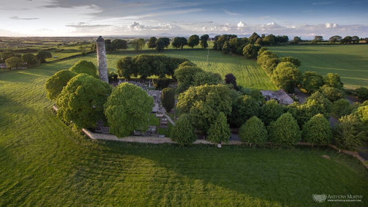 Monasterboice from the air
