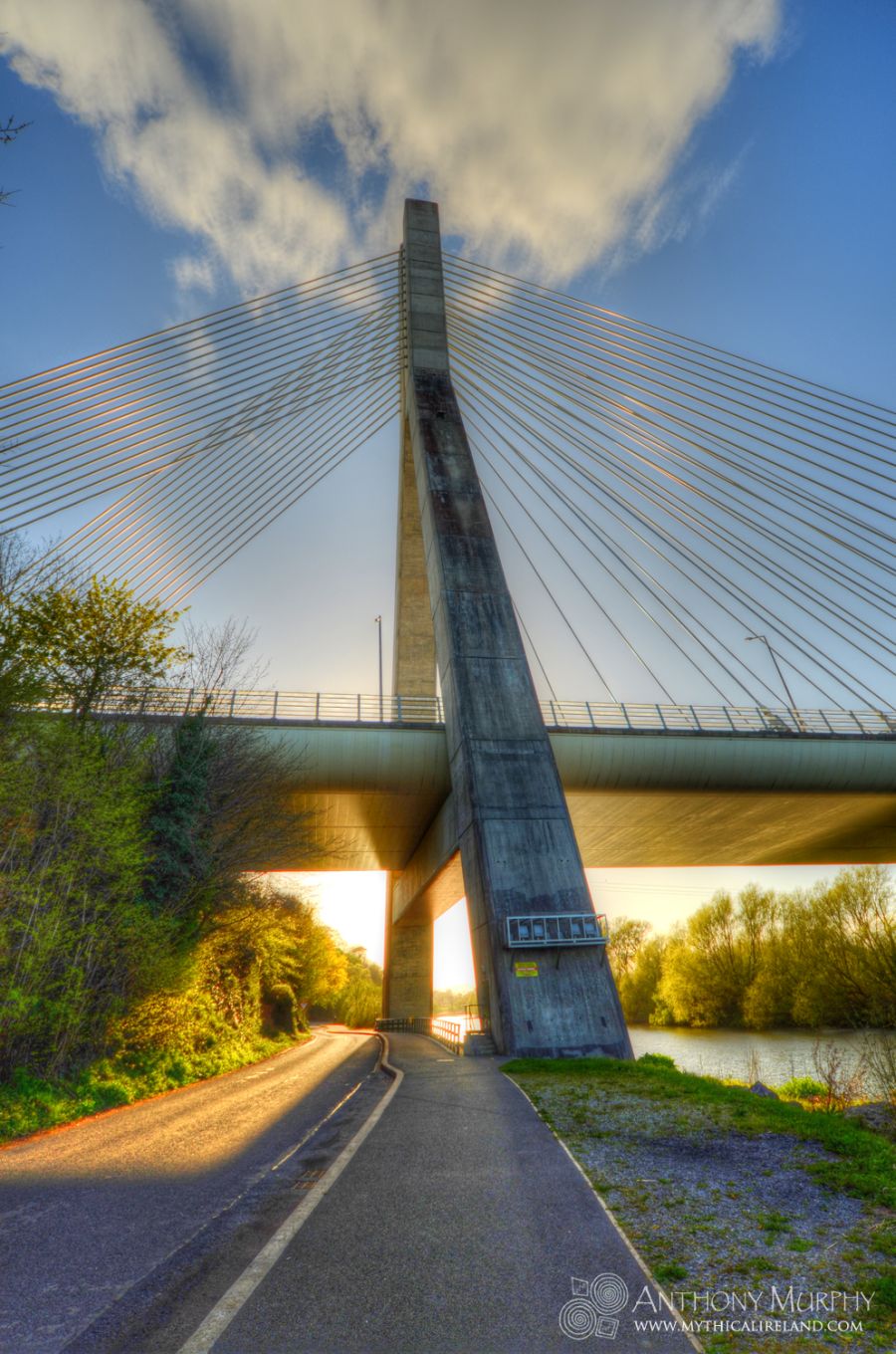 Sunset at the Boyne Cable Bridge