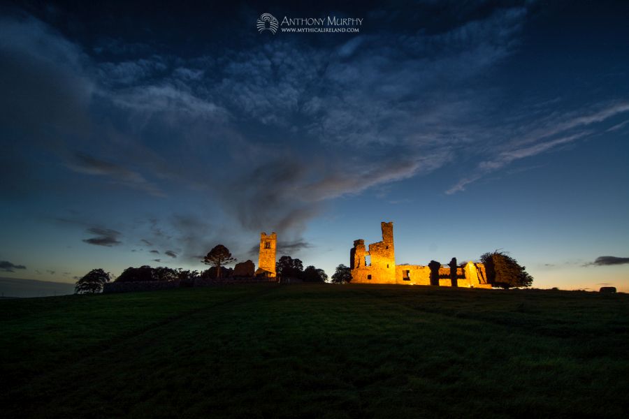 Hill of Slane at twilight