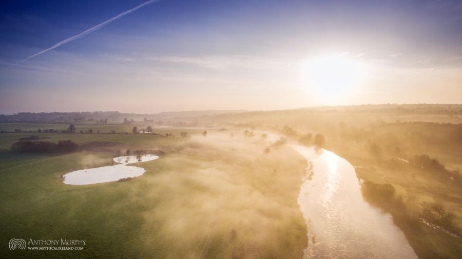 Misty dawn over the Boyne