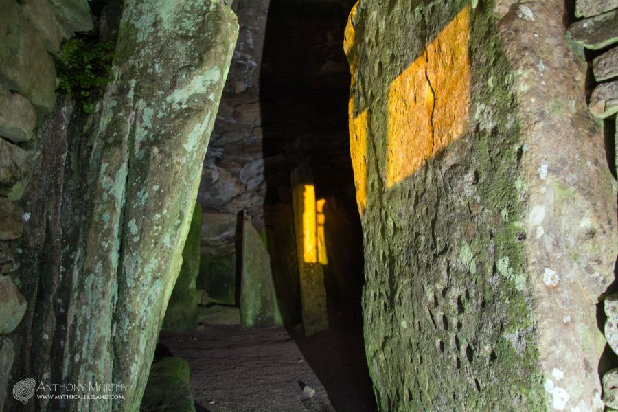 Samhain sunrise enters Cairn L Loughcrew