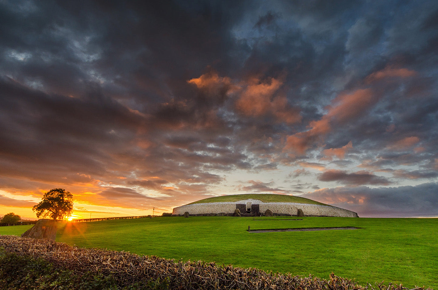 Sunset at Newgrange