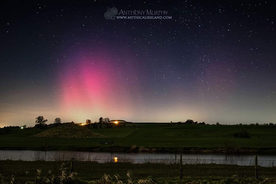 Northern Lights over Newgrange
