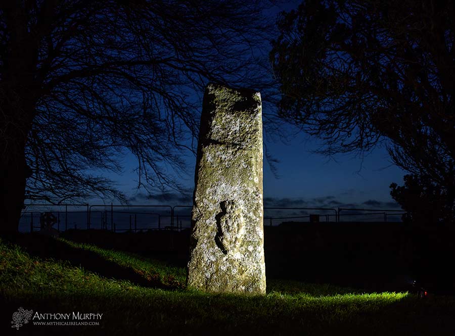 Tara Sheela-na-Gig at dusk