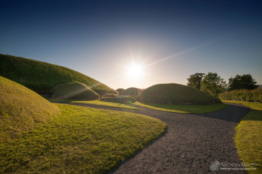 Midsummer sunset at Knowth