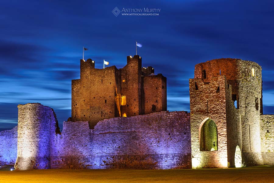 Trim Castle at twilight