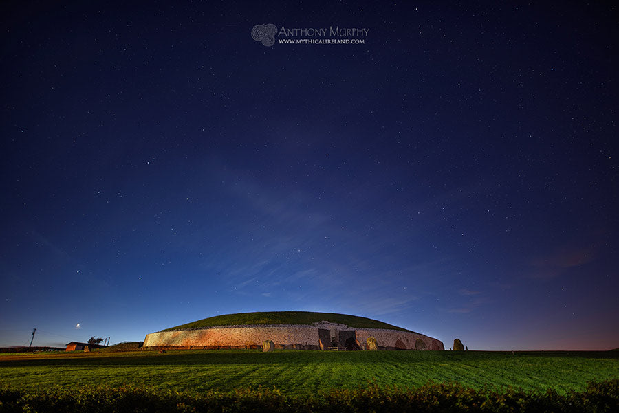 Venus, the Evening Star, setting at Newgrange