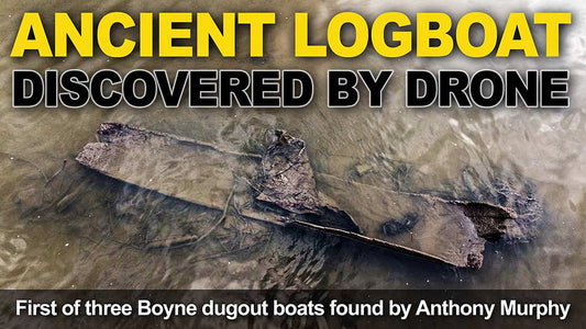 Two of three logboats I found by drone in the river Boyne are new discoveries!