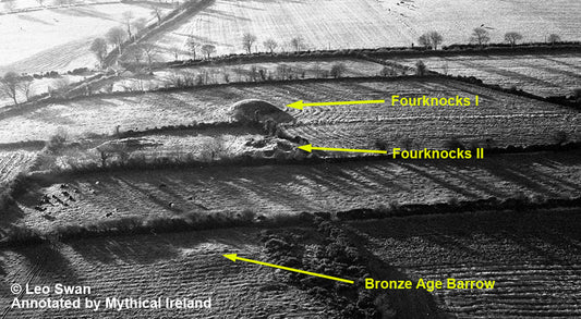Old aerial photographs of the Fourknocks monument complex