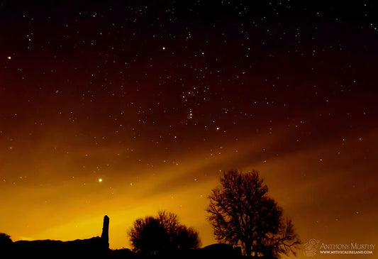 The fading of the star Betelgeuse and the myths of ancient Ireland