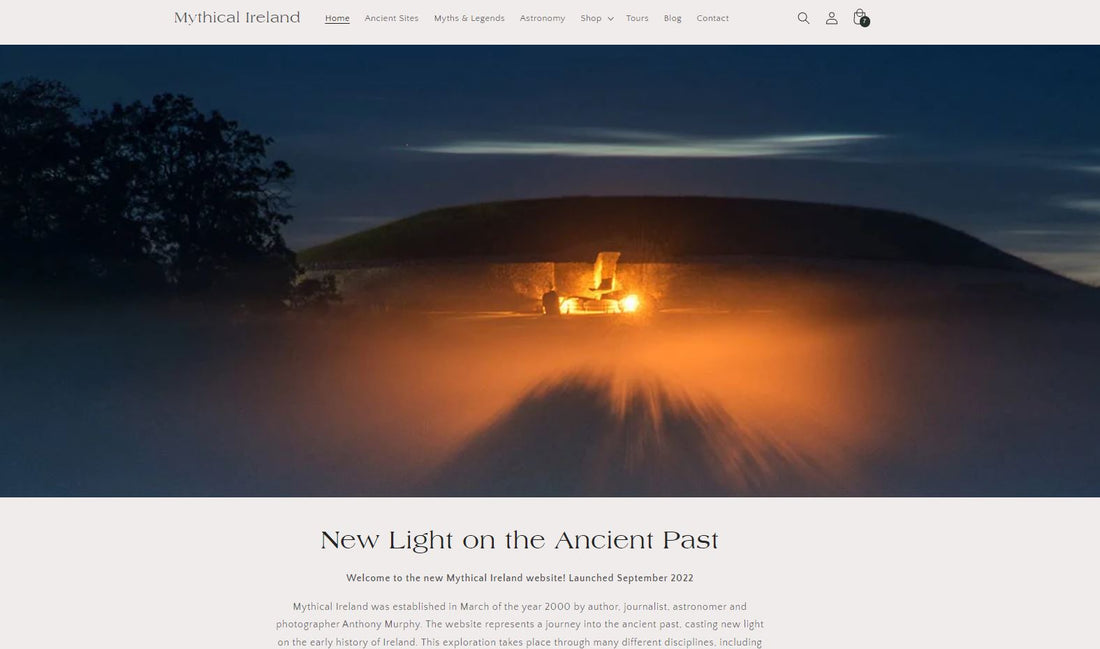 The new Mythical Ireland website - a user guide