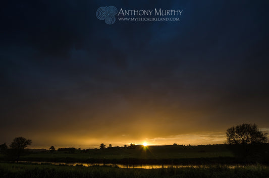 Spectacular Summer Solstice sunset over Newgrange