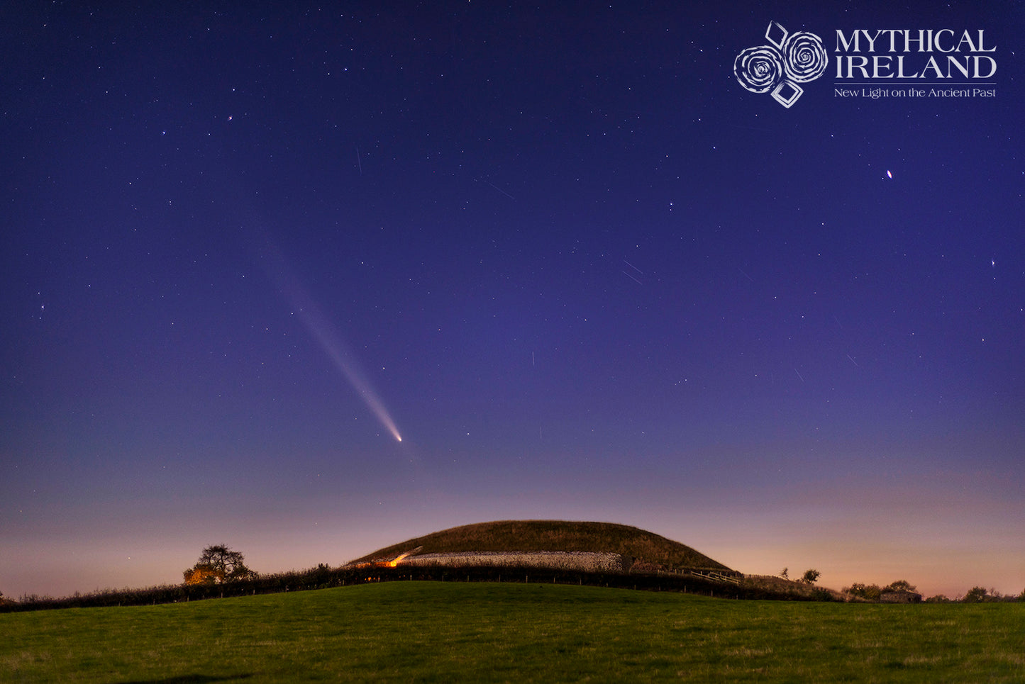 Comet A3 Tsuchinshan-Atlas over Newgrange