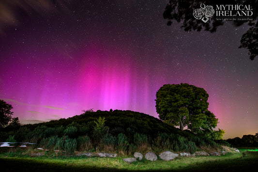 Northern Lights over ancient Dowth