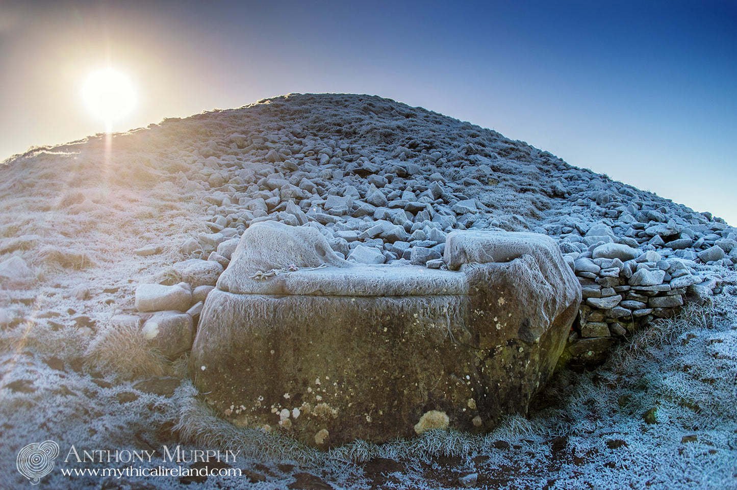 The Hag's Chair covered with frost