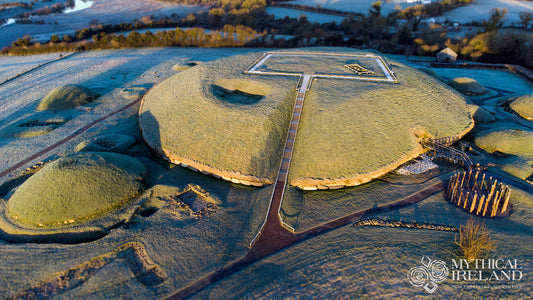 Frosty Knowth catches the rising sun