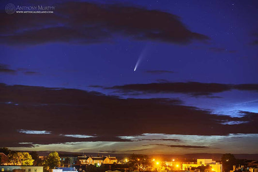 Comet NEOWISE over Drogheda town
