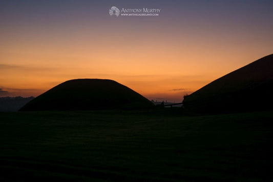 Knowth and satellite at dusk