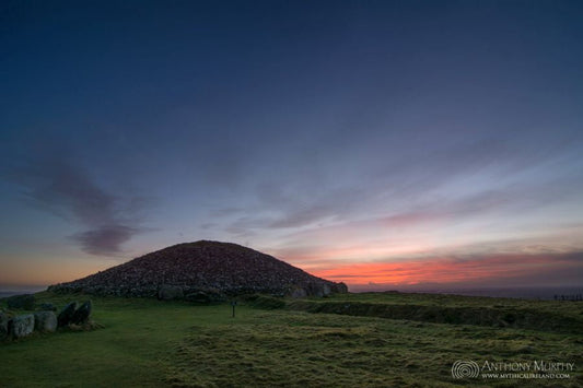 Red sky at Cairn T Loughcrew