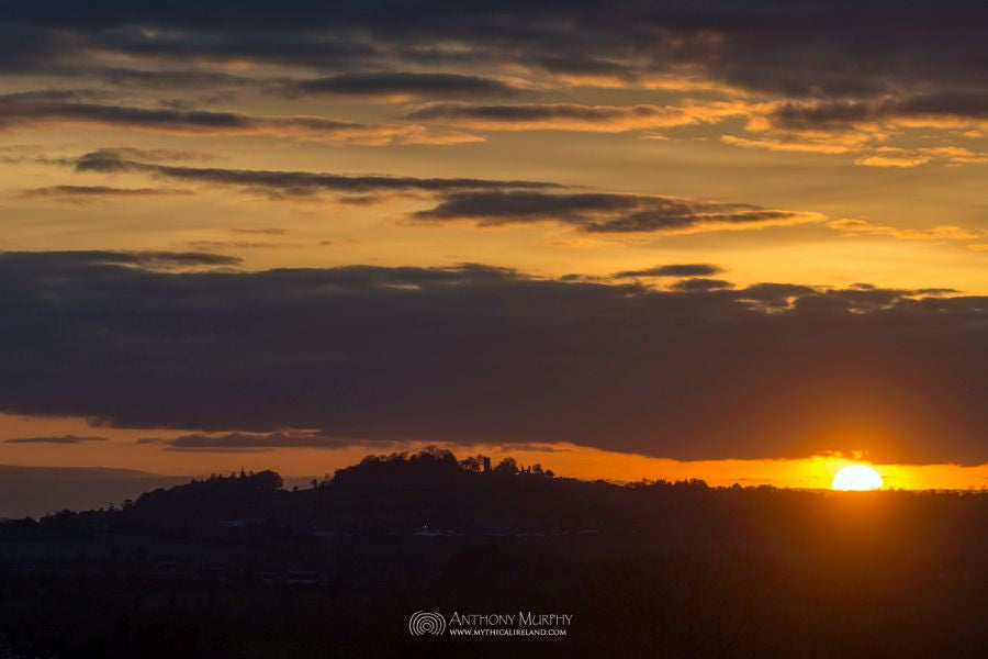 Sunset and the Hill of Slane