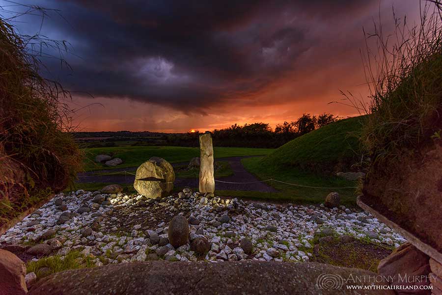 Storm clouds at Knowth West