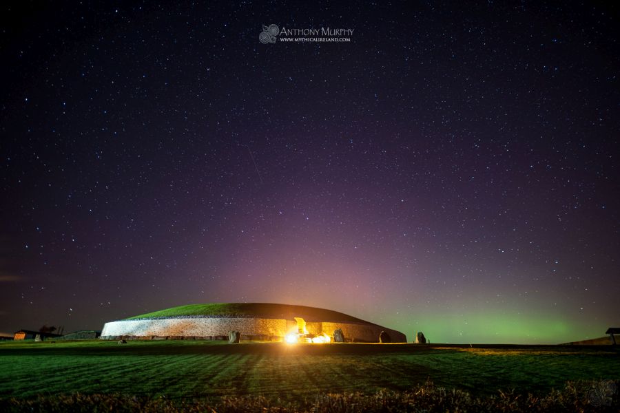 Once in a while we are lucky enough to see displays of the aurora borealis (northern lights) here in the Boyne Valley. One such display occurred in September 2017 and I was able to get this shot of the phenomenon.